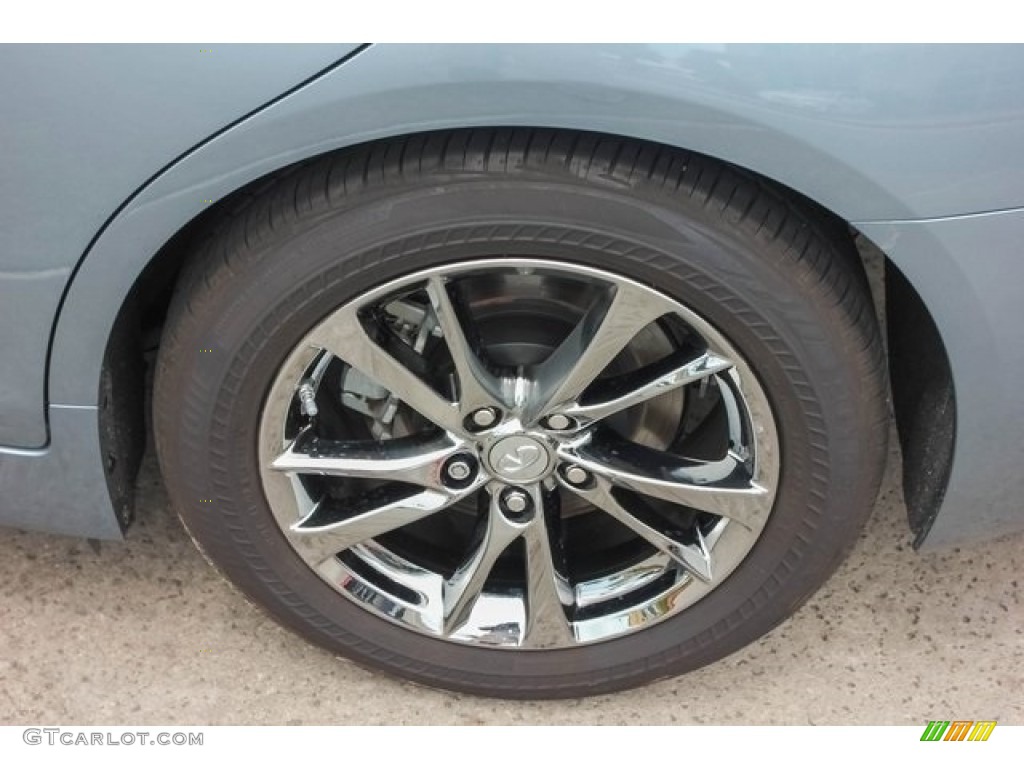 2015 Q50 3.7 - Hagane Blue / Graphite photo #13