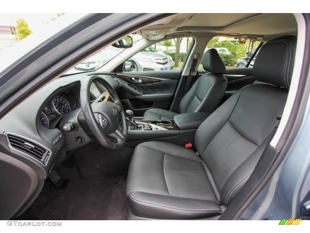 2015 Q50 3.7 - Hagane Blue / Graphite photo #18
