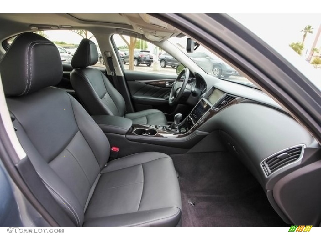 2015 Q50 3.7 - Hagane Blue / Graphite photo #25