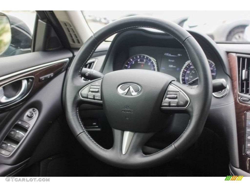 2015 Q50 3.7 - Hagane Blue / Graphite photo #28