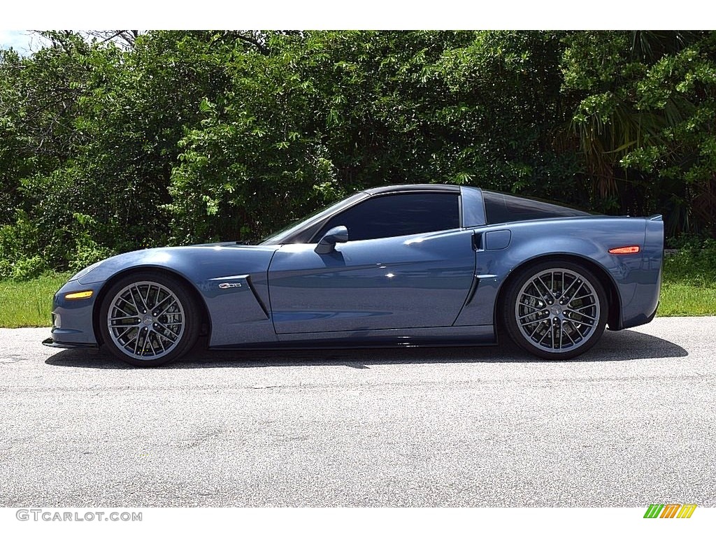 2011 Corvette Z06 - Supersonic Blue Metallic / Ebony Black photo #3