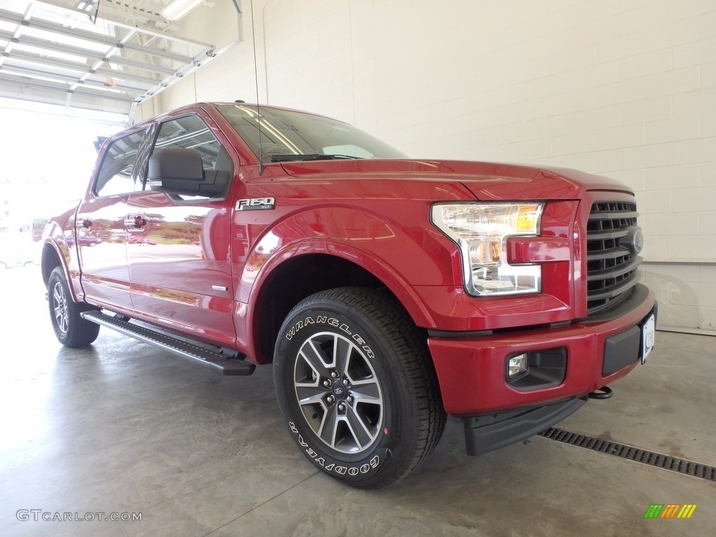 2017 F150 XLT SuperCrew 4x4 - Ruby Red / Black photo #1