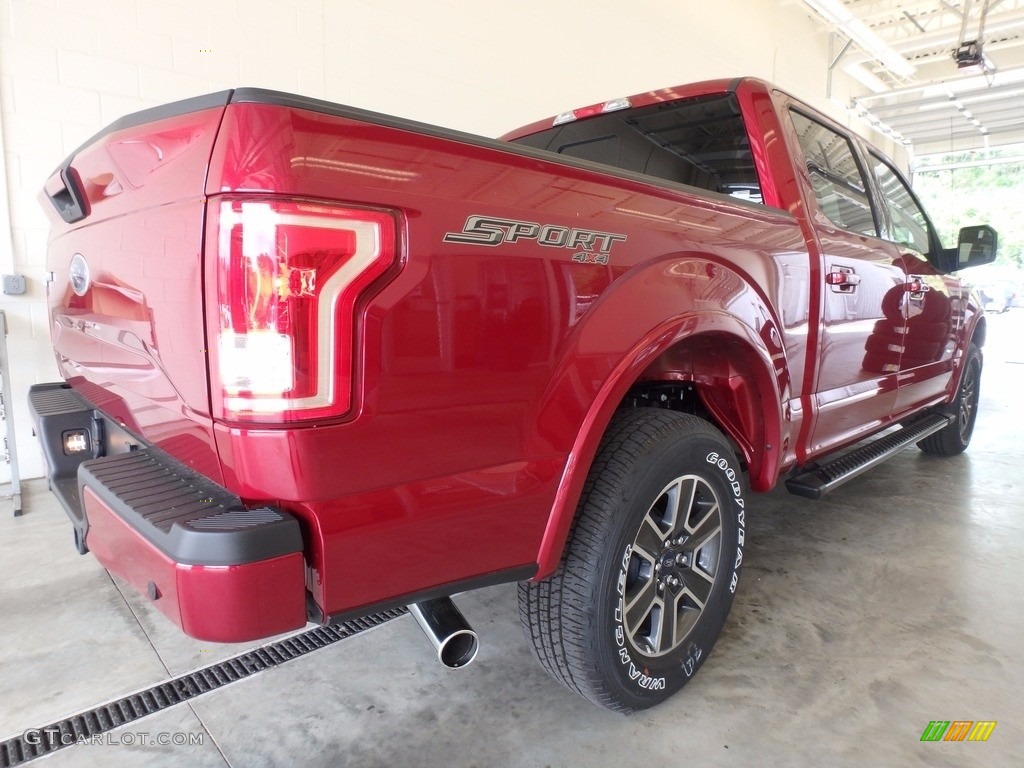 2017 F150 XLT SuperCrew 4x4 - Ruby Red / Black photo #2