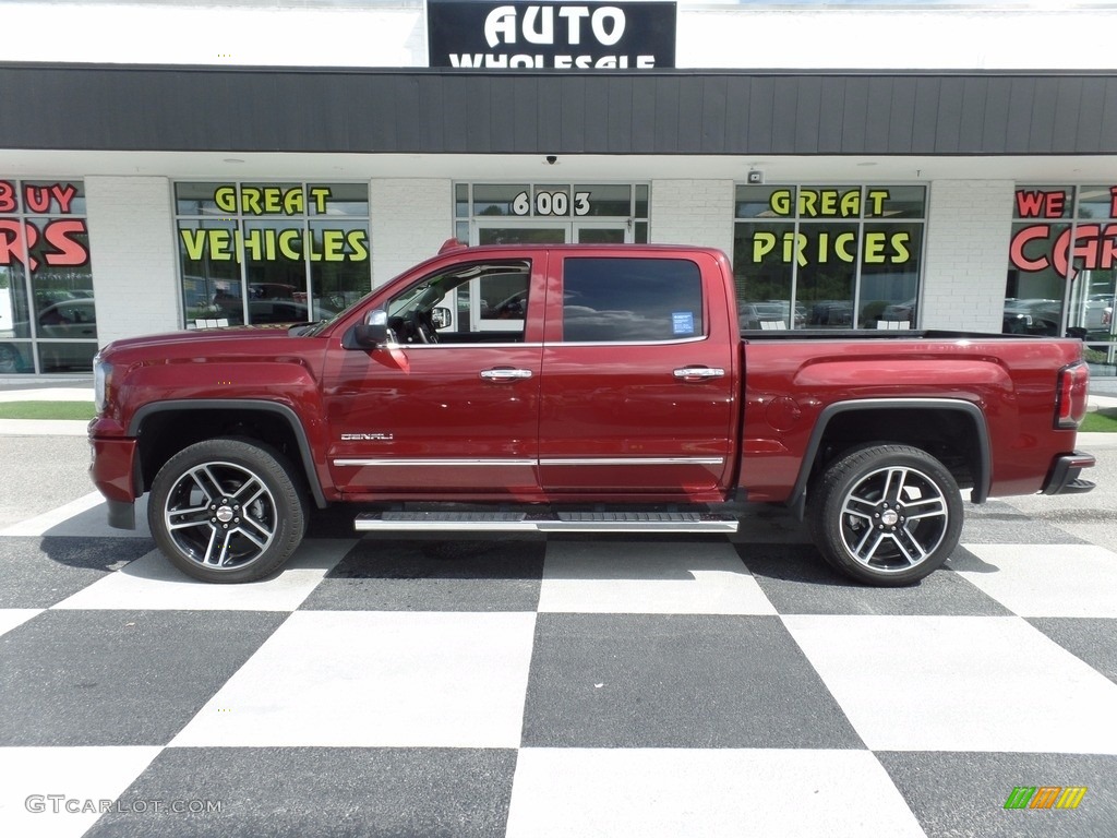 2016 Sierra 1500 Denali Crew Cab 4WD - Crimson Red Tintcoat / Cocoa/Dune photo #1