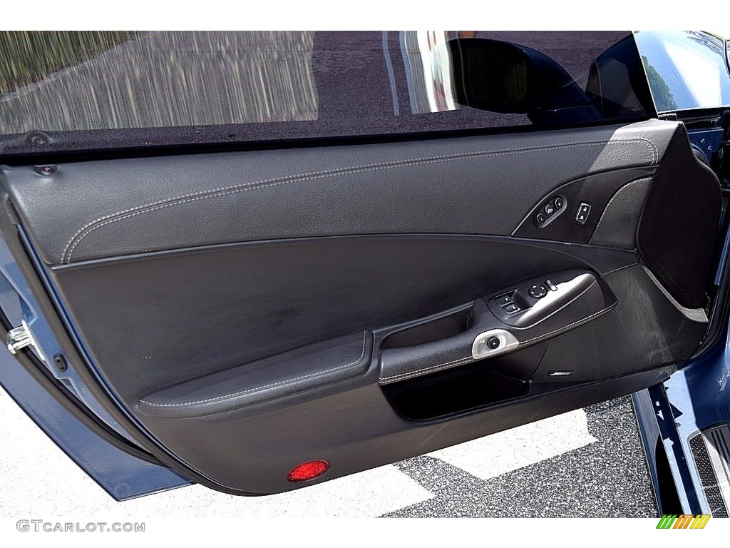 2011 Chevrolet Corvette Z06 Ebony Black Door Panel Photo #121261223