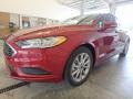 2017 Ruby Red Ford Fusion SE  photo #5