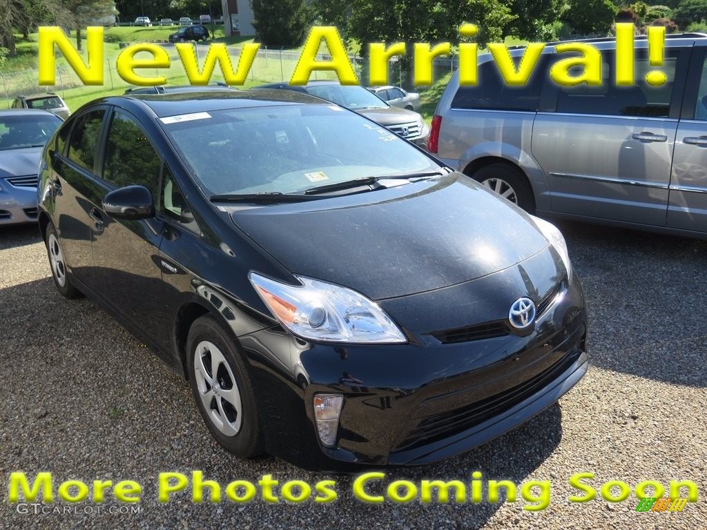 2014 Prius Three Hybrid - Black / Dark Gray photo #1