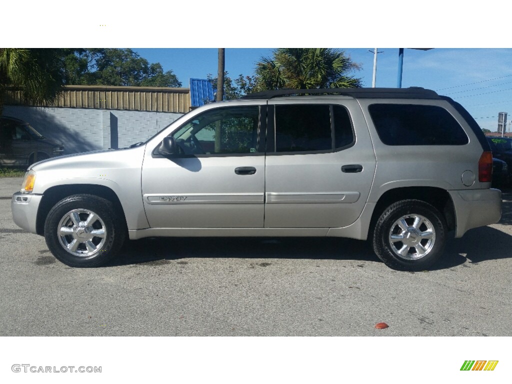 2005 Envoy XL SLE - Liquid Silver Metallic / Light Gray photo #6