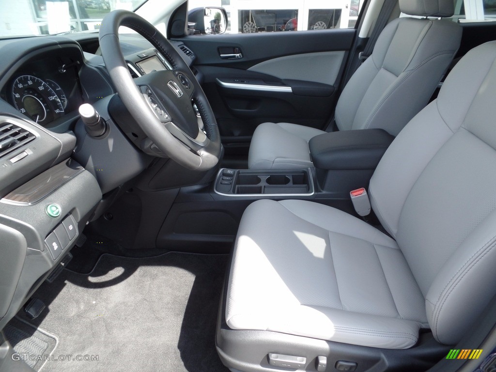 2016 CR-V EX-L - Obsidian Blue Pearl / Gray photo #10