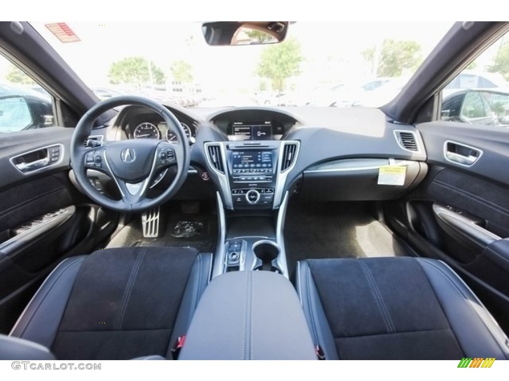 Ebony Interior 2018 Acura TLX V6 A-Spec Sedan Photo #121266566