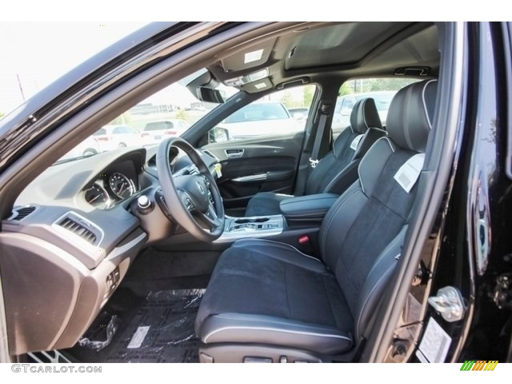 Ebony Interior 2018 Acura TLX V6 A-Spec Sedan Photo #121266752