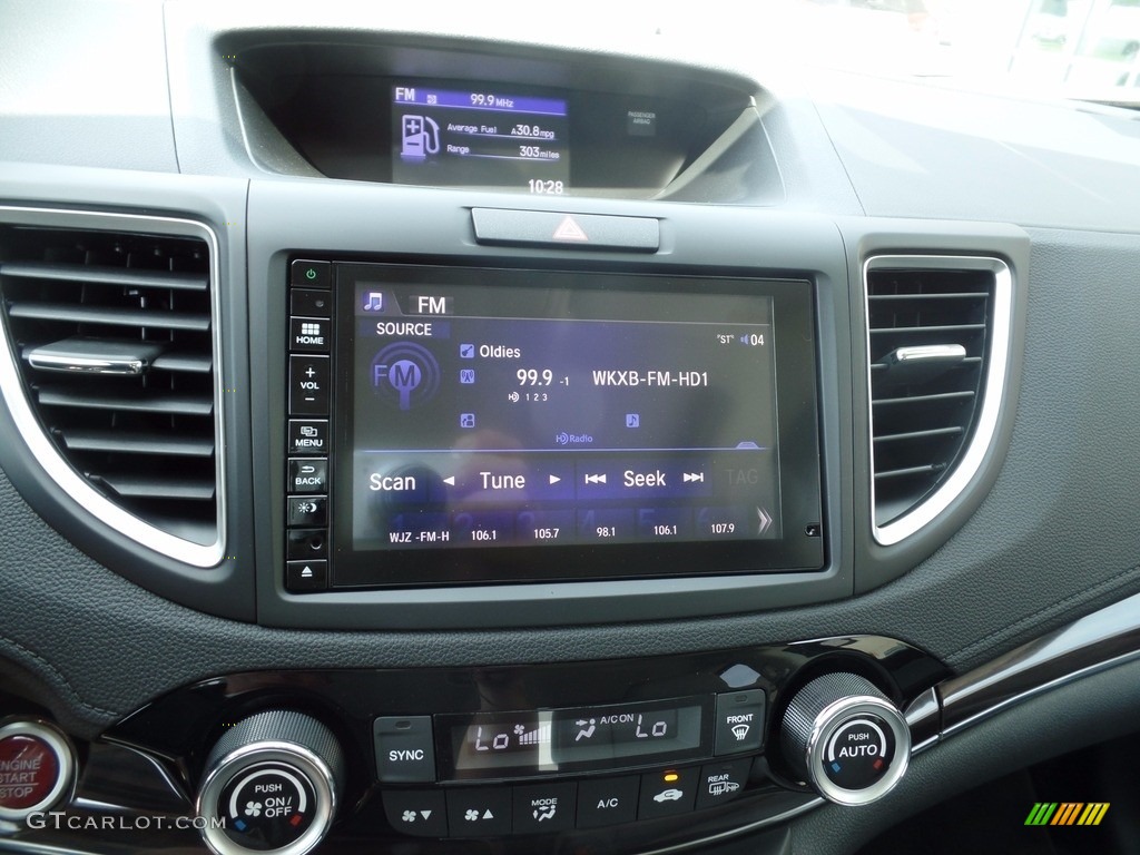 2016 CR-V EX-L - Obsidian Blue Pearl / Gray photo #18