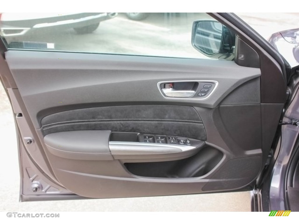 2018 Acura TLX V6 SH-AWD A-Spec Sedan Ebony Door Panel Photo #121268344