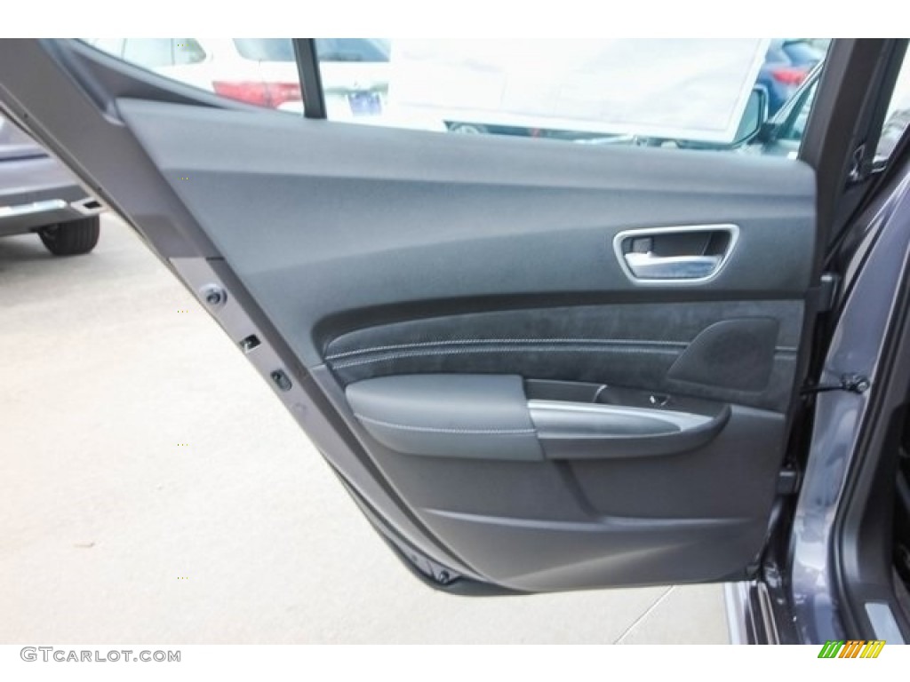 2018 Acura TLX V6 SH-AWD A-Spec Sedan Ebony Door Panel Photo #121268426