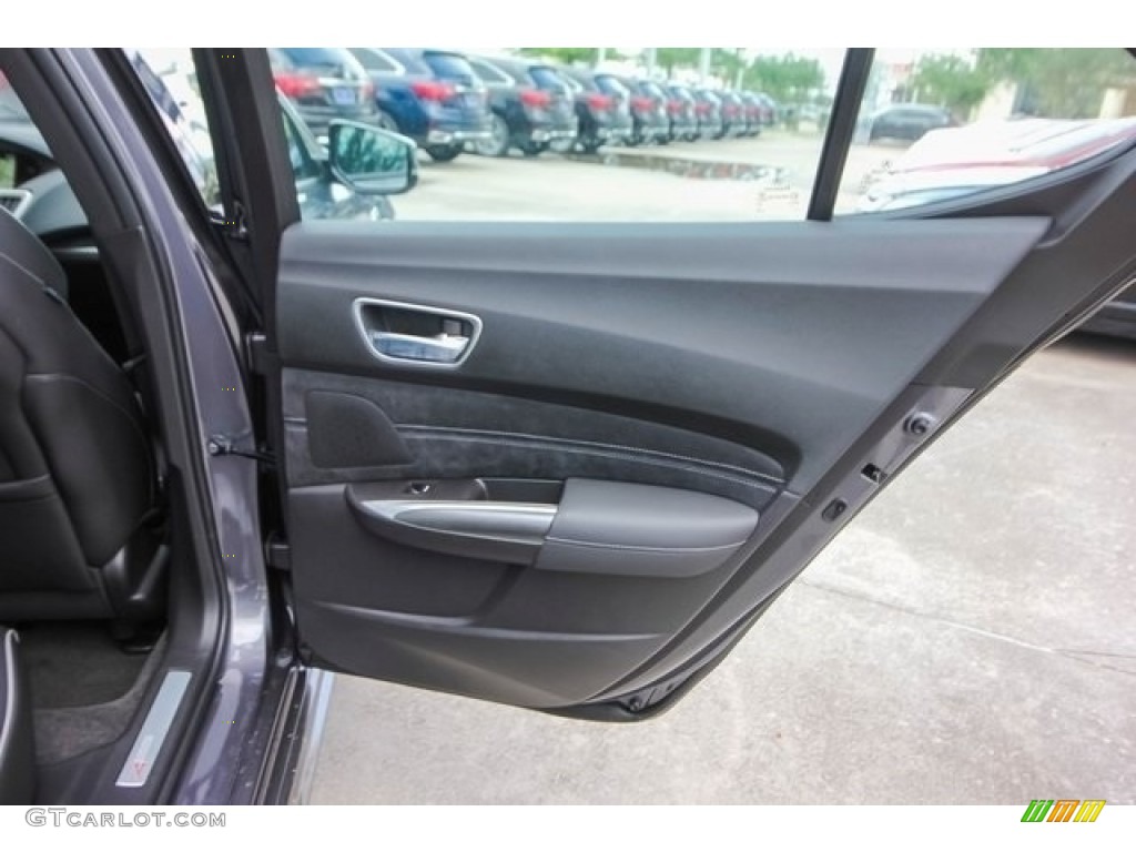 2018 Acura TLX V6 SH-AWD A-Spec Sedan Ebony Door Panel Photo #121268482