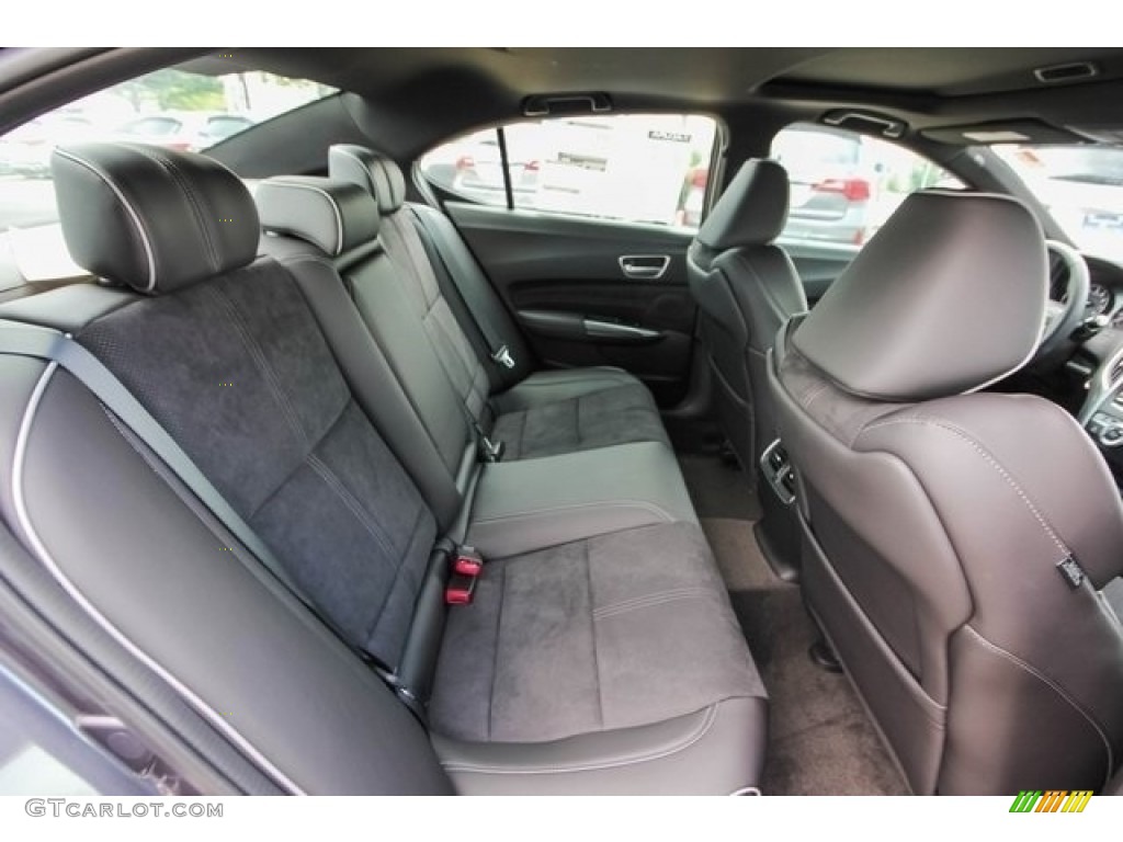 Ebony Interior 2018 Acura TLX V6 SH-AWD A-Spec Sedan Photo #121268501