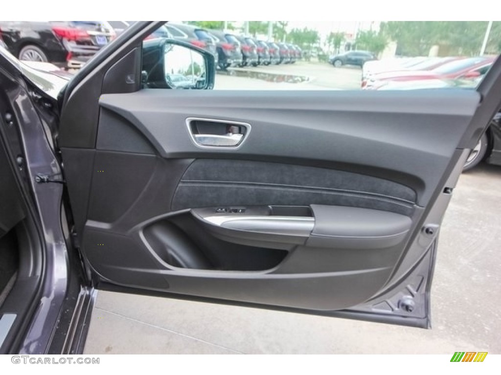 2018 Acura TLX V6 SH-AWD A-Spec Sedan Ebony Door Panel Photo #121268519