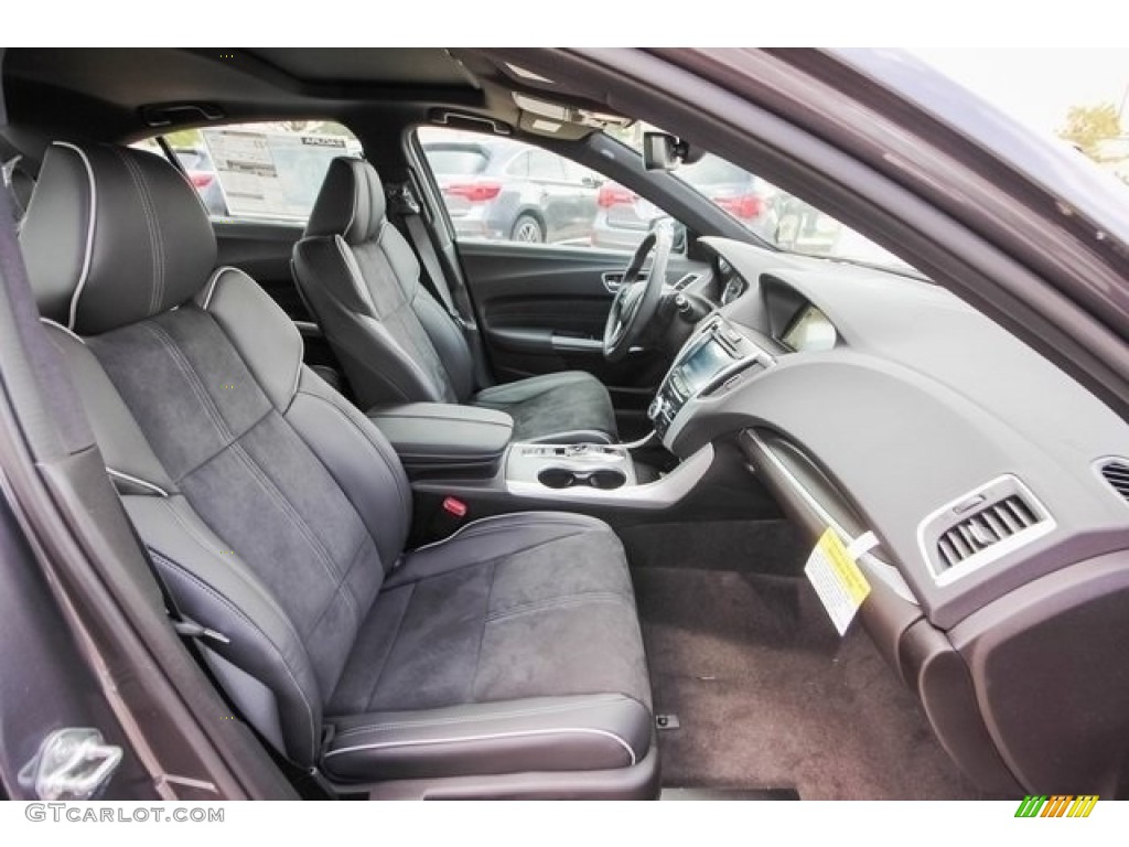 Ebony Interior 2018 Acura TLX V6 SH-AWD A-Spec Sedan Photo #121268540