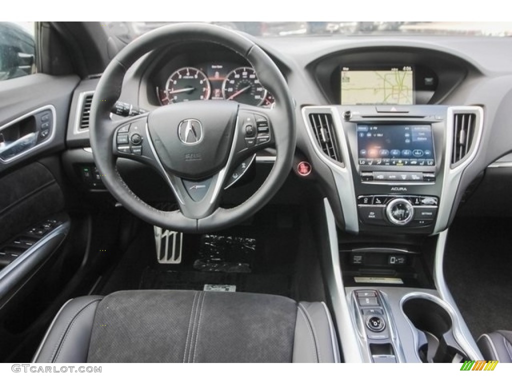 2018 Acura TLX V6 SH-AWD A-Spec Sedan Ebony Dashboard Photo #121268577