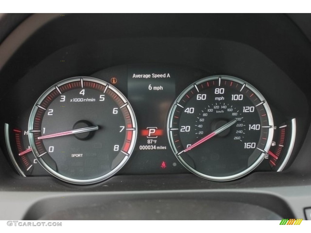 2018 Acura TLX V6 SH-AWD A-Spec Sedan Gauges Photo #121268898