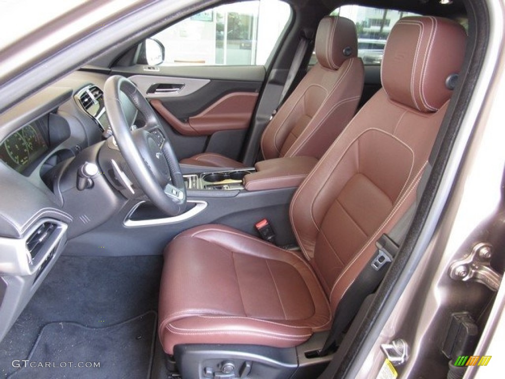 S Brogue/Light Oyster Interior 2017 Jaguar F-PACE 35t AWD S Photo #121270074