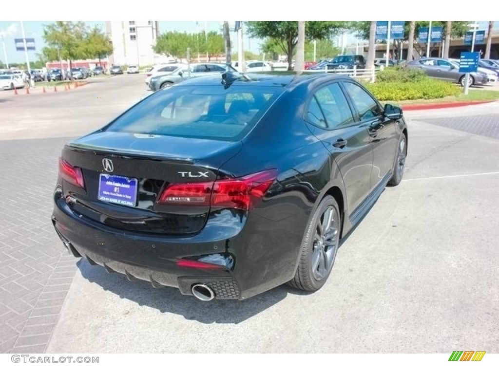 2018 TLX V6 A-Spec Sedan - Crystal Black Pearl / Ebony photo #7