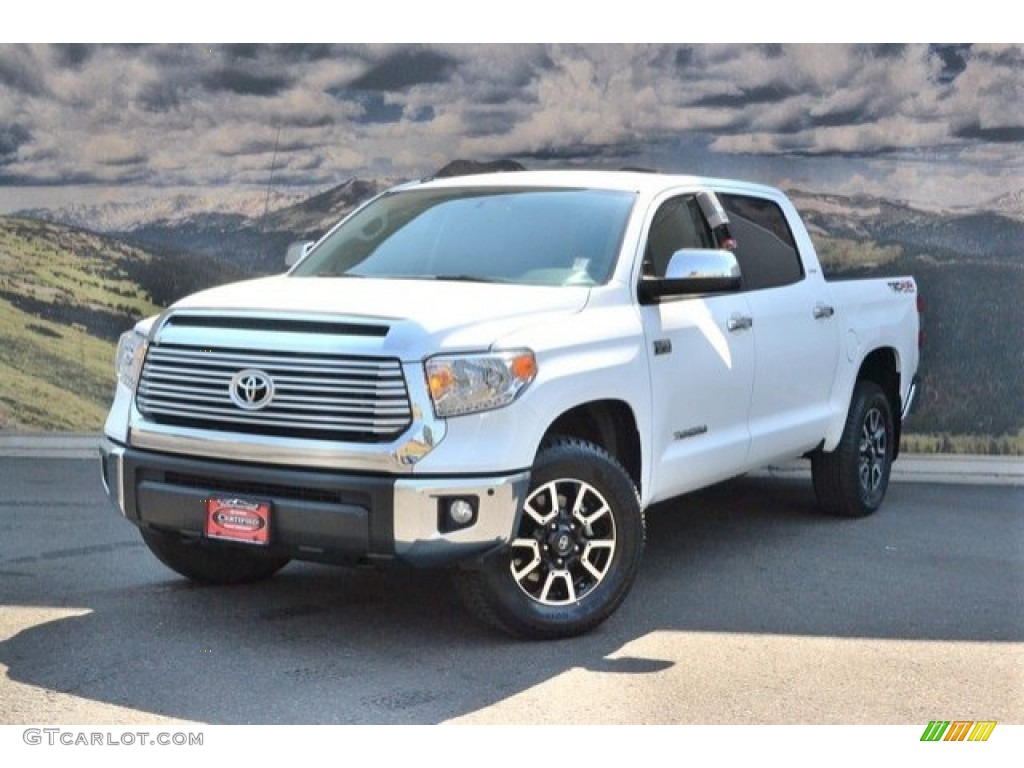 2014 Tundra Limited Crewmax 4x4 - Super White / Black photo #5