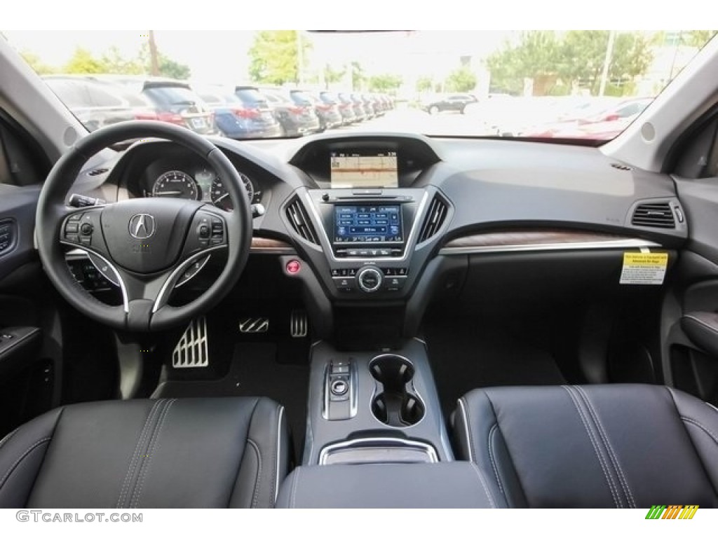 Ebony Interior 2017 Acura MDX Sport Hybrid SH-AWD Photo #121272761