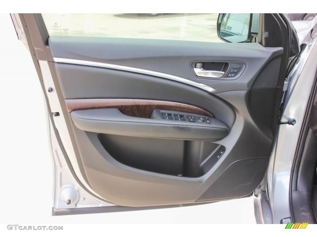 2017 Acura MDX Sport Hybrid SH-AWD Ebony Door Panel Photo #121272845