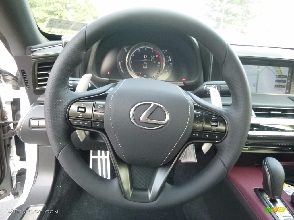 2018 Lexus LC 500 Rioja Red Steering Wheel Photo #121272966