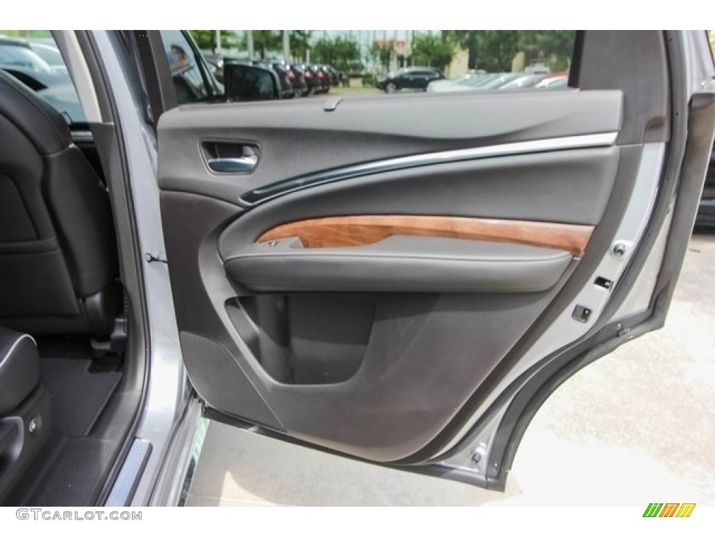 2017 Acura MDX Sport Hybrid SH-AWD Ebony Door Panel Photo #121273019