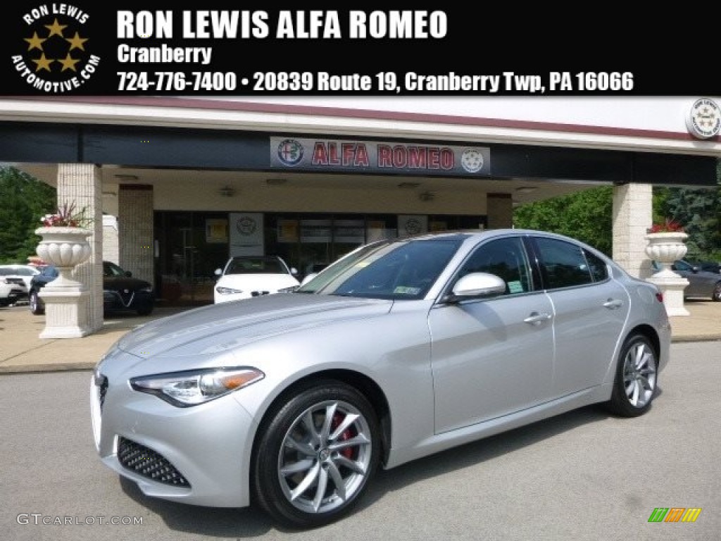 2017 Giulia AWD - Silverstone Gray Metallic / Black photo #1