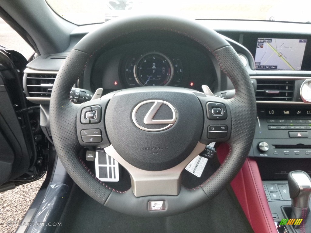 2017 Lexus RC 300 F Sport AWD Rioja Red Steering Wheel Photo #121273847