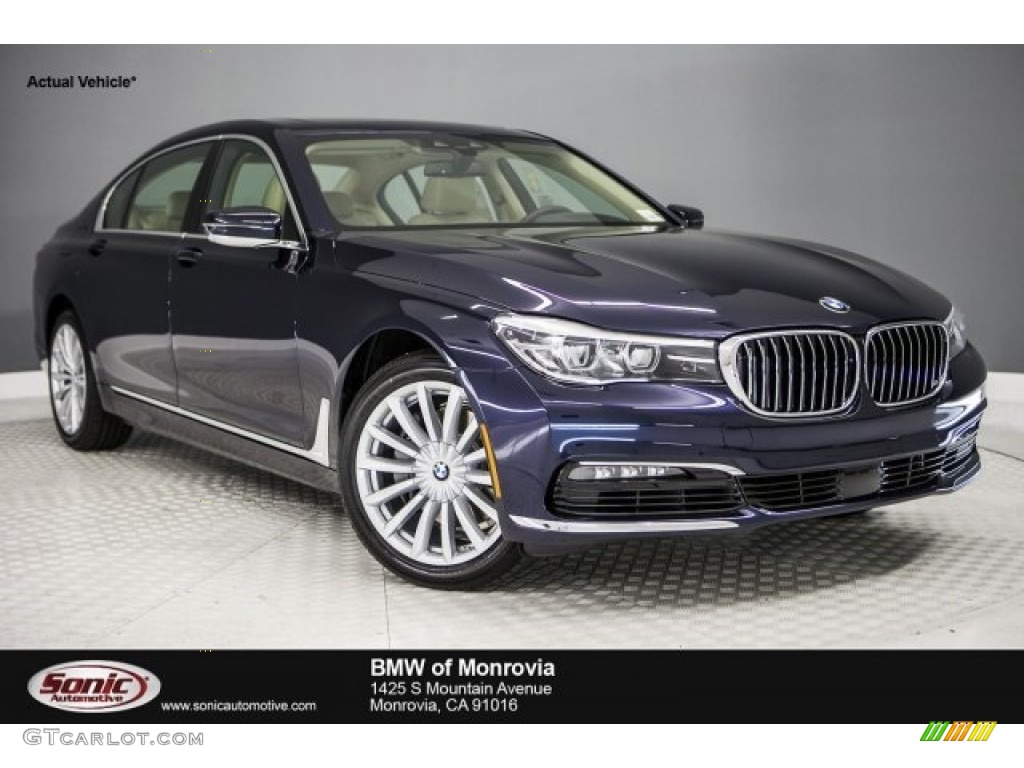 2018 7 Series 740i Sedan - Imperial Blue Metallic / Canberra Beige photo #1