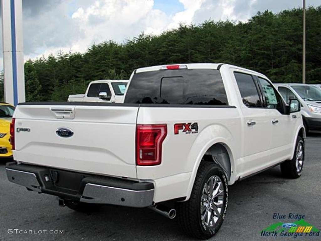 2017 F150 Lariat SuperCrew 4X4 - White Platinum / Light Camel photo #5