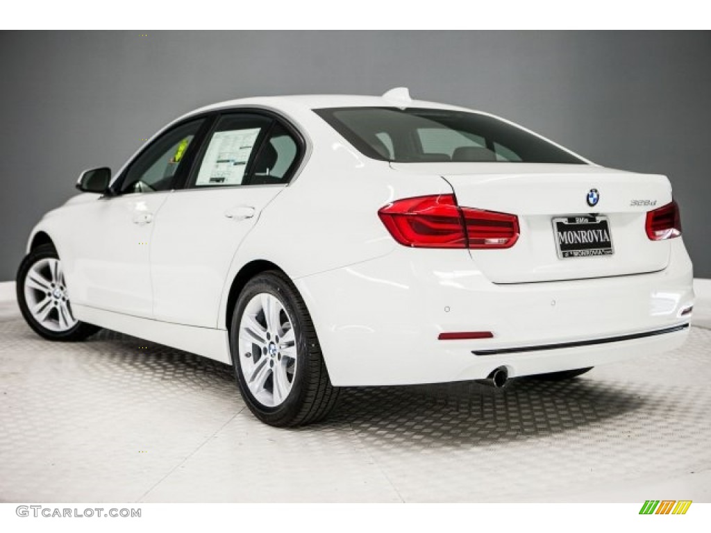 2017 3 Series 328d Sedan - Alpine White / Black photo #3