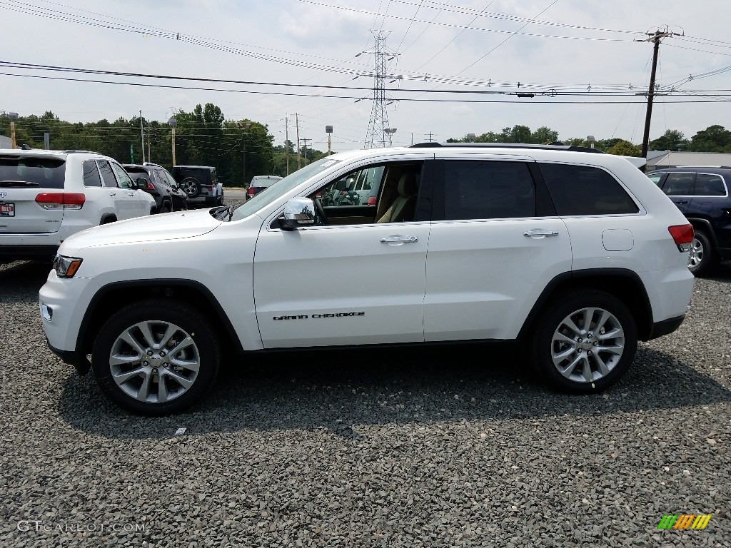 2017 Grand Cherokee Limited 4x4 - Bright White / Black/Light Frost Beige photo #3