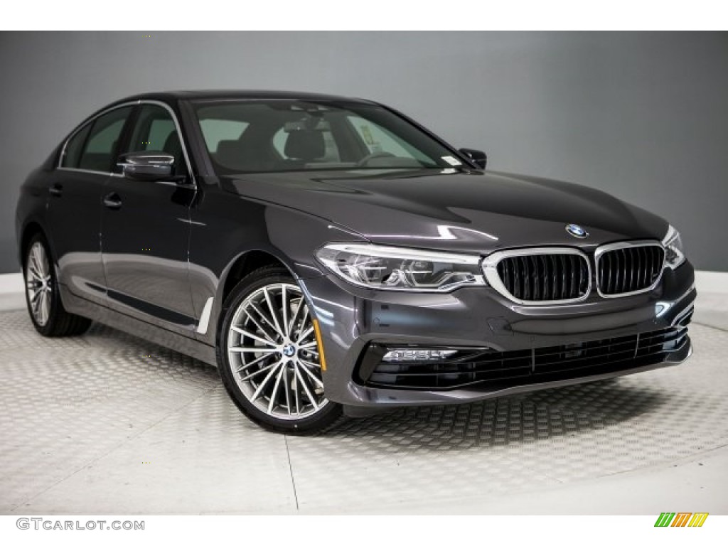 2017 5 Series 540i Sedan - Dark Graphite Metallic / Black photo #12