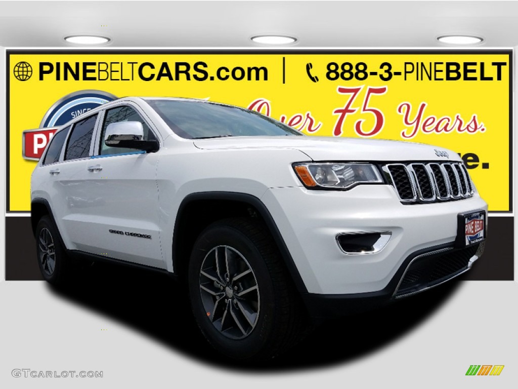 2017 Grand Cherokee Limited 4x4 - Bright White / Black/Light Frost Beige photo #1