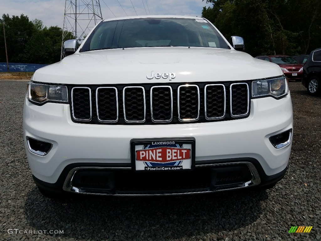 2017 Grand Cherokee Limited 4x4 - Bright White / Black/Light Frost Beige photo #2