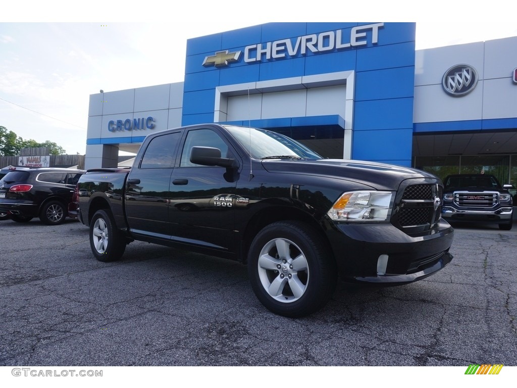 2015 1500 Express Crew Cab 4x4 - Bright Silver Metallic / Black/Diesel Gray photo #1