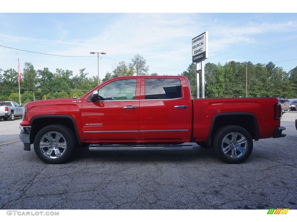 2017 Sierra 1500 SLT Crew Cab 4WD - Cardinal Red / Jet Black photo #4