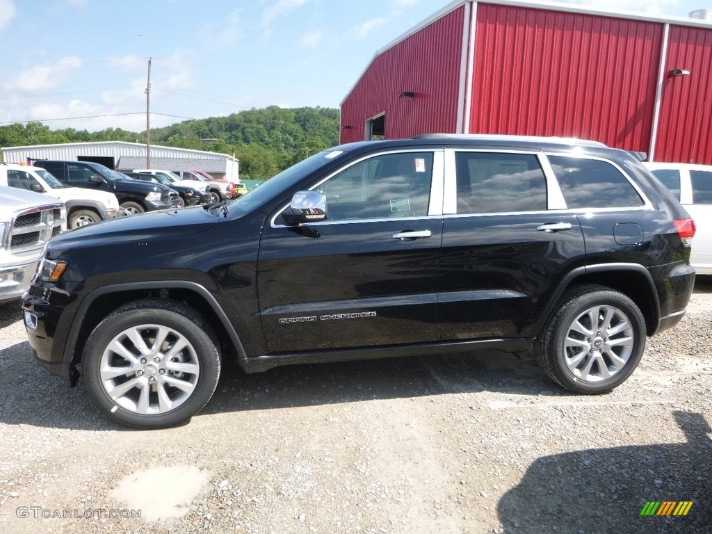 2017 Grand Cherokee Limited 4x4 - Diamond Black Crystal Pearl / Black photo #2