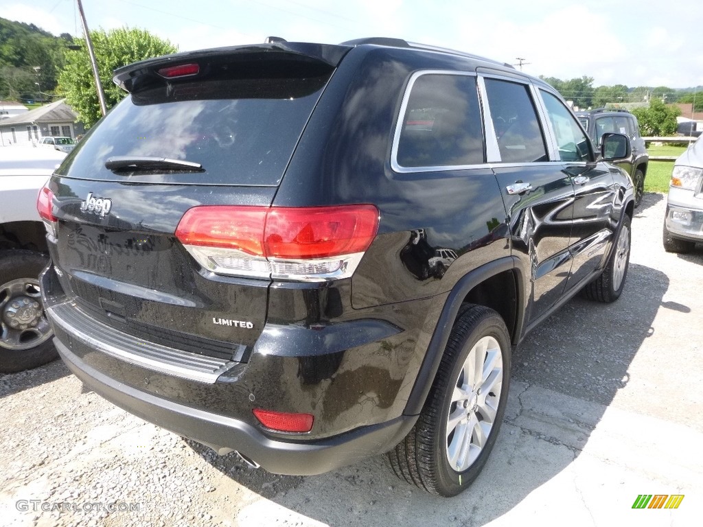 2017 Grand Cherokee Limited 4x4 - Diamond Black Crystal Pearl / Black photo #5