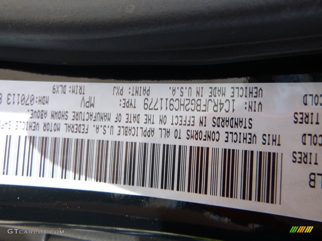 2017 Grand Cherokee Limited 4x4 - Diamond Black Crystal Pearl / Black photo #15