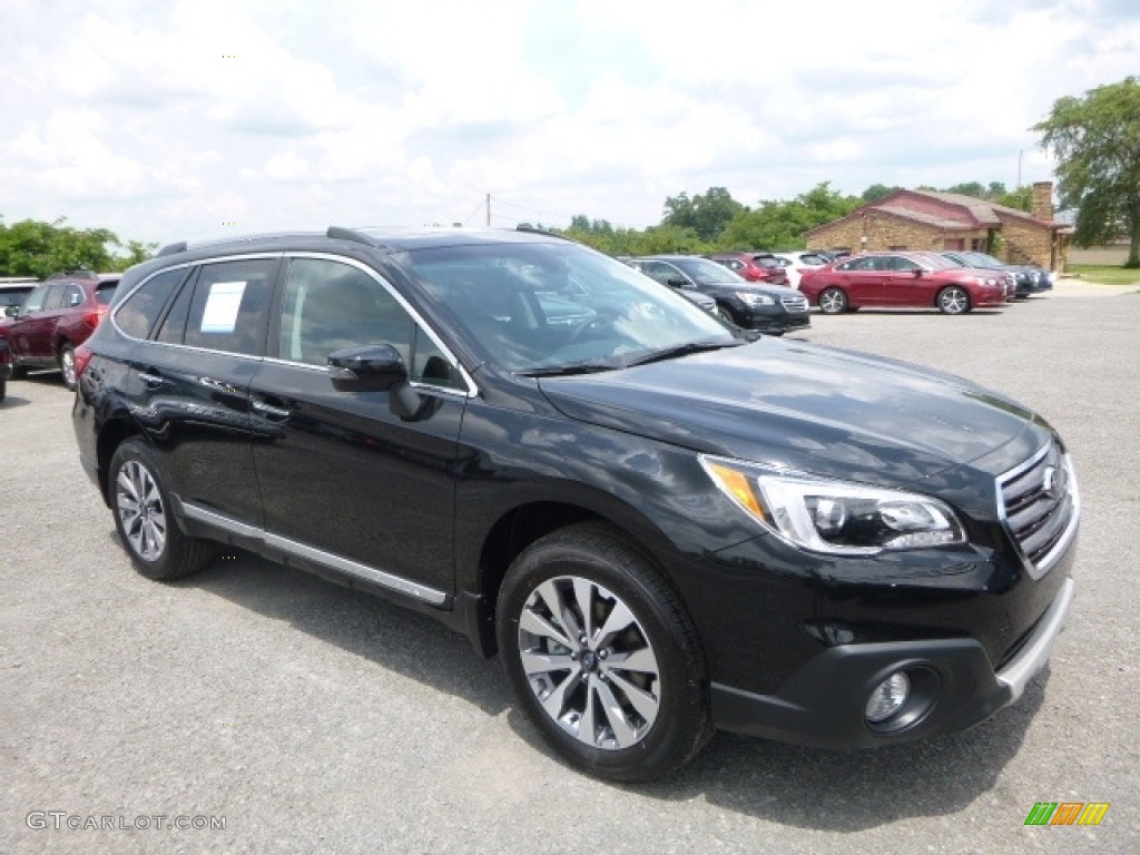 2017 Outback 2.5i Touring - Crystal Black Silica / Java Brown photo #1