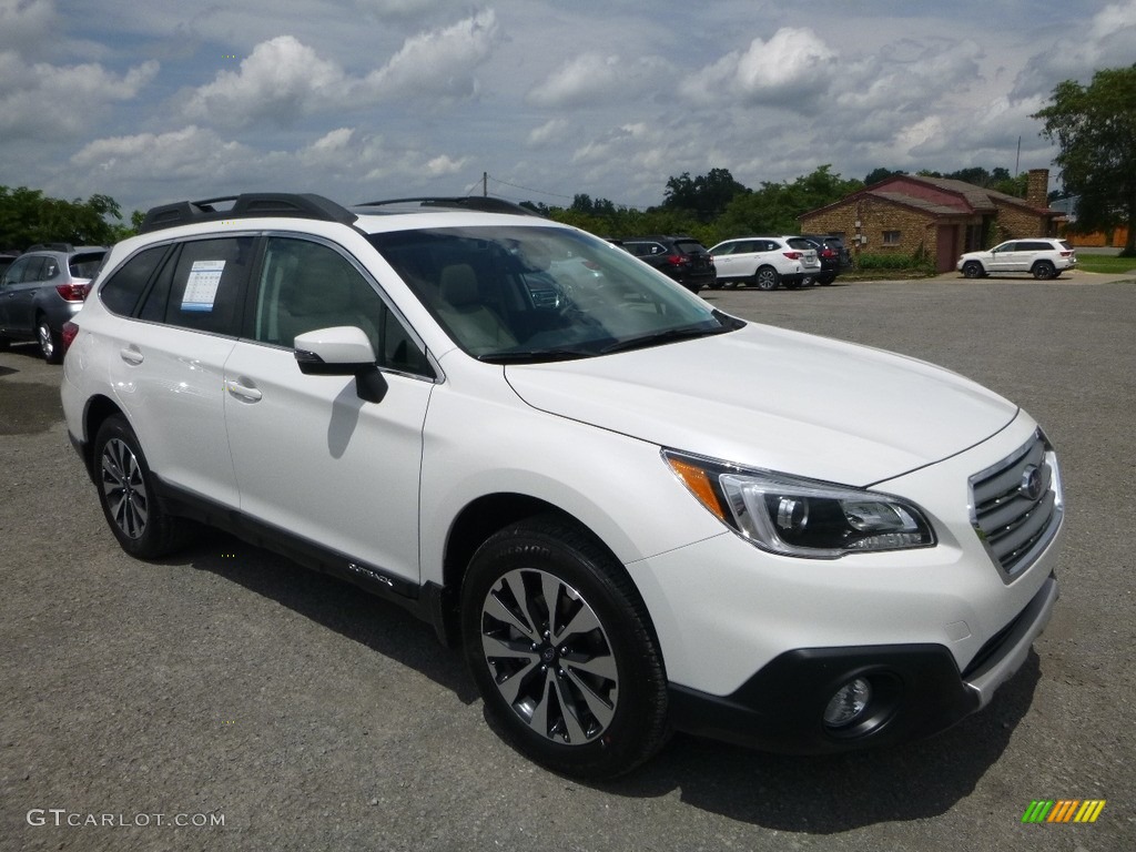 2017 Outback 2.5i Limited - Crystal White Pearl / Warm Ivory photo #1