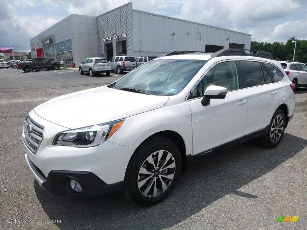 2017 Outback 2.5i Limited - Crystal White Pearl / Warm Ivory photo #12