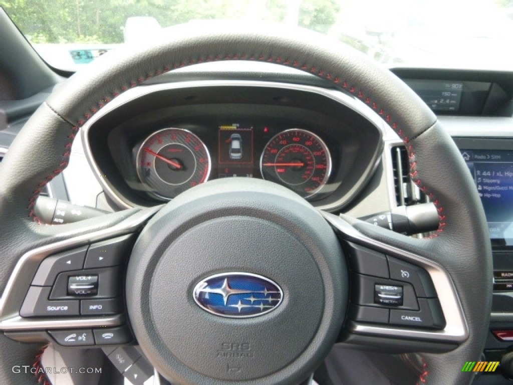 2017 Subaru Impreza 2.0i Sport 4-Door Black Steering Wheel Photo #121291880