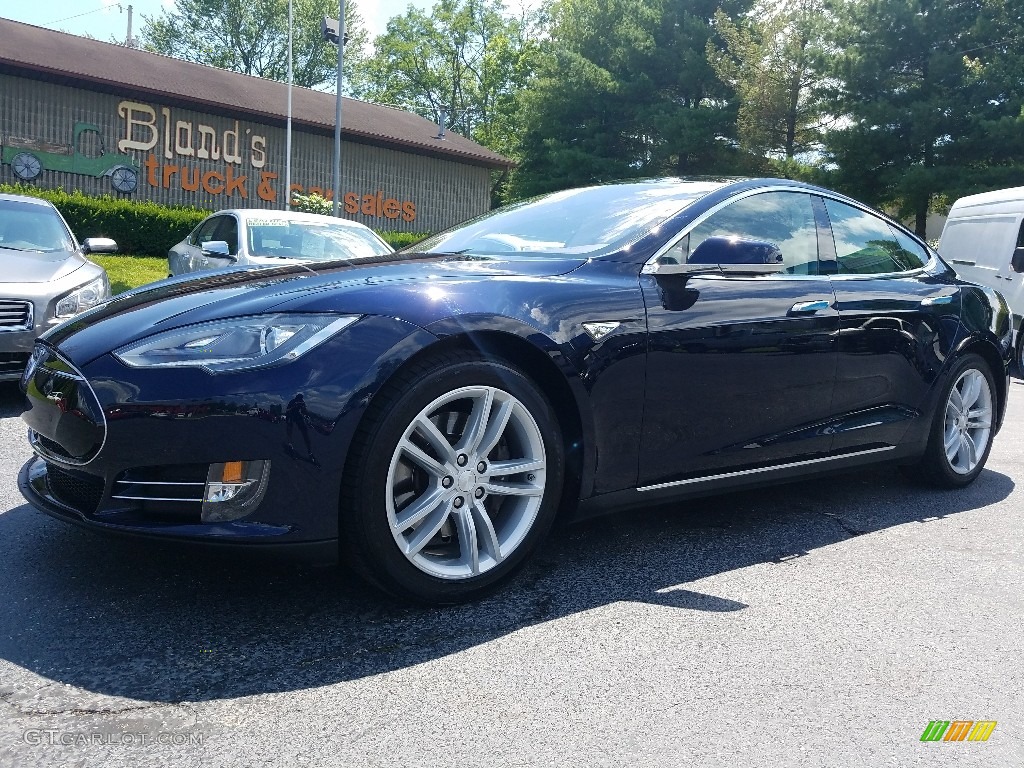 Blue Metallic Tesla Model S